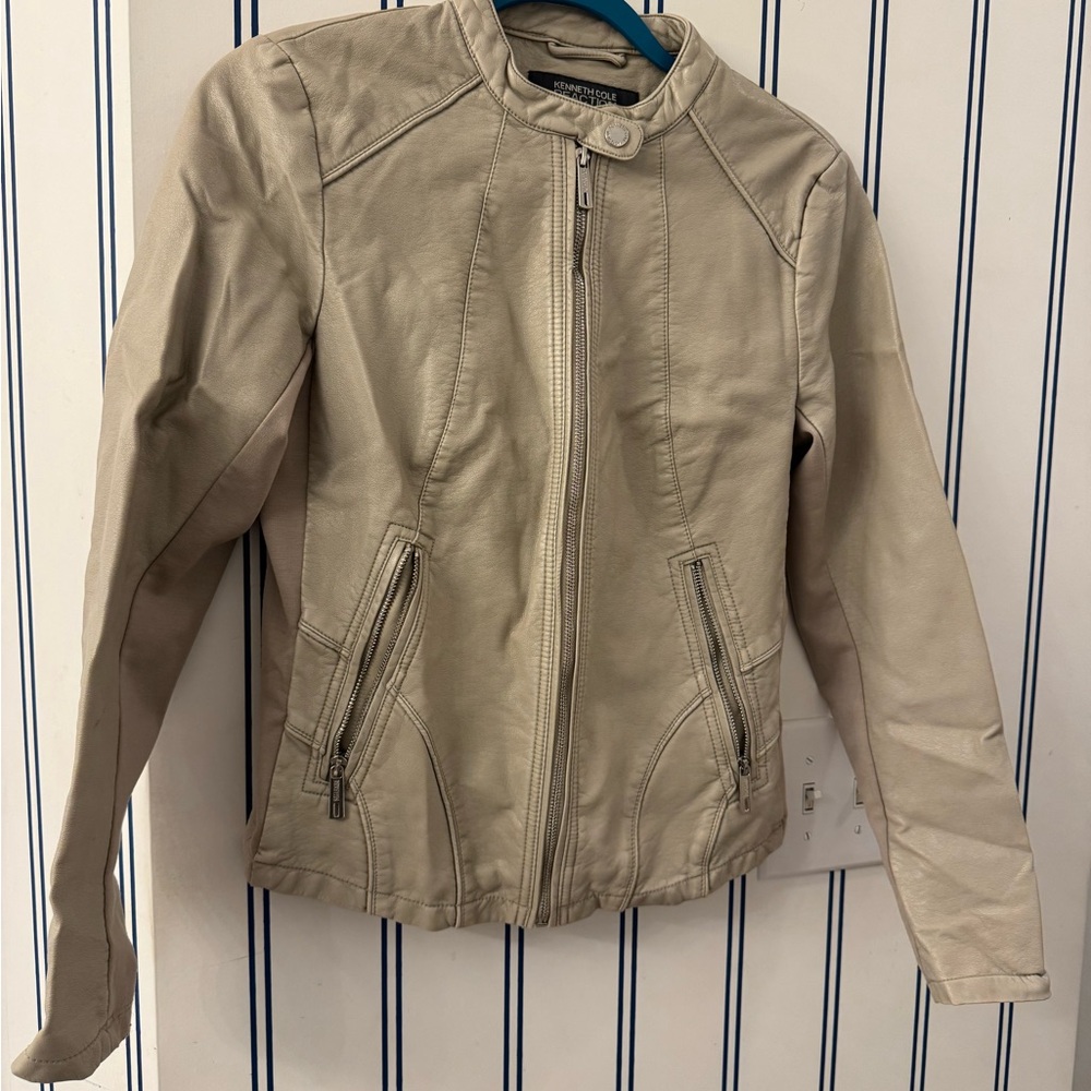Forever 21 Tan Leather Jacket Timeless Style